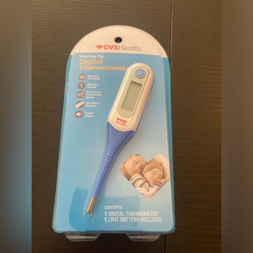 4/$25 CVS Health flexible tip digital thermometer. New in package. 30 second
